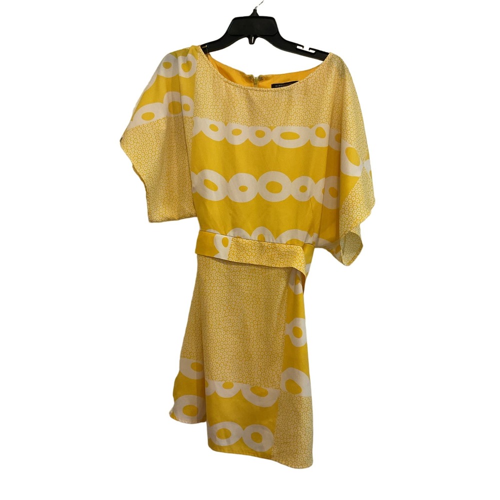BCBGMaxazria Dress - Yellow w/ white